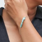 Amazonite Uncut Chips 3-5mm Smooth beads adjustable stacking bracelet | STK-0101