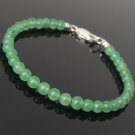 Aventurine Quartz Round 4mm Smooth beads adjustable stacking bracelet | STK-0993