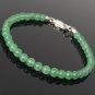 Aventurine Quartz Round 4mm Smooth beads adjustable stacking bracelet | STK-0993