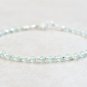 Aventurine Quartz Round 2mm Smooth beads adjustable stacking bracelet | STK-0994