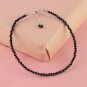 Black Spinel Round 2-2.5mm Faceted beads adjustable stacking bracelet | STK-1287