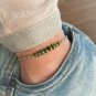 Chrome Diopside Mix 2-3.5mm Smooth beads adjustable stacking bracelet | STK-1992