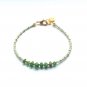 Chrome Diopside Mix 2-3.5mm Smooth beads adjustable stacking bracelet | STK-1992