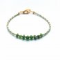 Chrome Diopside Mix 2-3.5mm Smooth beads adjustable stacking bracelet | STK-1992