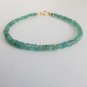 Emerald Rondelle 2.5-3.5mm Faceted beads adjustable stacking bracelet | STK-2434