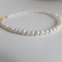Fresh Water Pearl Round 4mm Smooth beads adjustable stacking bracelet | STK-2881