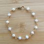 Fresh Water Pearl Round 4mm Smooth beads adjustable stacking bracelet | STK-2882