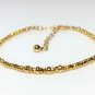 Golden Pyrite Rondelle 3mm Faceted beads adjustable stacking bracelet | STK-3240