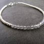 Gray Labradorite Round 4mm Faceted beads adjustable stacking bracelet | STK-3261