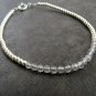 Gray Labradorite Round 4mm Faceted beads adjustable stacking bracelet | STK-3261