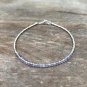 Green Amethyst Round 2.5mm Faceted beads adjustable stacking bracelet | STK-3280