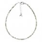 Green Rutile Round 2-2.5mm Faceted beads adjustable stacking bracelet | STK-3419