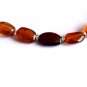 Hessonite Garnet Oval 4-6mm Smooth beads adjustable stacking bracelet | STK-3614