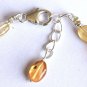 Hessonite Garnet Oval 4-6mm Smooth beads adjustable stacking bracelet | STK-3614