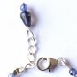 Iolite Round & Drop 3-8x5mm Smooth beads adjustable stacking bracelet | STK-3692