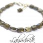 Labradorite Rectangle 6x4mm Smooth beads adjustable stacking bracelet | STK-3898