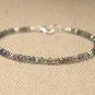 Labradorite Rondelle 3.5mm Faceted beads adjustable stacking bracelet | STK-3925