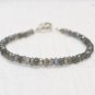 Labradorite Rondelle 3-4mm Faceted beads adjustable stacking bracelet | STK-3926