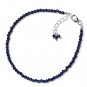 Lapis Lazuli Round 2-2.5mm Faceted beads adjustable stacking bracelet | STK-4138