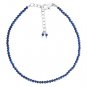 Lapis Lazuli Round 2-2.5mm Faceted beads adjustable stacking bracelet | STK-4150