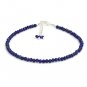 Lapis Lazuli Round 2-2.5mm Faceted beads adjustable stacking bracelet | STK-4156