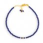 Lapis Lazuli Round 2-2.5mm Faceted beads adjustable stacking bracelet | STK-4168