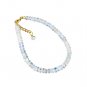 Moonstone Rondelle 3.5-4mm Faceted beads adjustable stacking bracelet | STK-4599