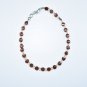 Mozambique Garnet Coin 4mm Faceted beads adjustable stacking bracelet | STK-4681