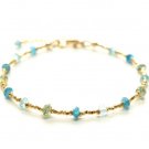 Multi Apatite Rondelle 2mm Faceted beads adjustable stacking bracelet | STK-4693