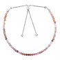 Multi Spinel Round 2-2.5mm Faceted beads adjustable stacking bracelet | STK-4846