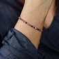 Multi Tourmaline Round 3mm Faceted beads adjustable stacking bracelet | STK-4891