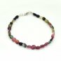 Multi Tourmaline Oval 5x6mm Smooth beads adjustable stacking bracelet | STK-4920