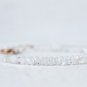 Rainbow Moonstone Round 4mm Smooth beads adjustable stacking bracelet | STK-5190