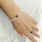 Rainbow Moonstone Round 6mm Smooth beads adjustable stacking bracelet | STK-5195