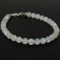 Rainbow Moonstone Round 4mm Smooth beads adjustable stacking bracelet | STK-5196