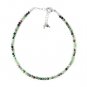 Ruby Zoisite Round 2-2.5mm Faceted beads adjustable stacking bracelet | STK-5379