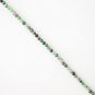 Ruby Zoisite Round 2-2.5mm Faceted beads adjustable stacking bracelet | STK-5379