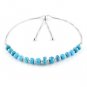 Turquoise Rondelle 3.5-6mm Faceted beads adjustable stacking bracelet | STK-5563