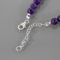Amethyst & Kunzite Round 4mm Smooth beads adjustable stacking bracelet | STK-0415