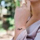 Black Tourmaline Fancy 2-3mm Smooth beads adjustable stacking bracelet | STK-1457