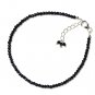 Blue Sapphire Round 2-2.5mm Faceted beads adjustable stacking bracelet | STK-1655