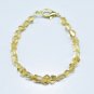 Citrine Nugget Tumble 4-8mm Faceted beads adjustable stacking bracelet | STK-2148
