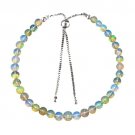 Ethiopian Opal Round 4-4.5mm Smooth beads adjustable stacking bracelet | STK-2648