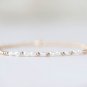 Fresh Water Pearl Oval 3x2mm Smooth beads adjustable stacking bracelet | STK-2857