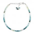 Grandidierite Round 2.5-3mm Faceted beads adjustable stacking bracelet | STK-3254