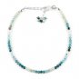 Grandidierite Round 2.5-3mm Faceted beads adjustable stacking bracelet | STK-3254