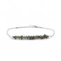 Labradorite Uncut Chips 3-5mm Rough beads adjustable stacking bracelet | STK-3833