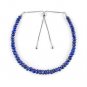 Lapis Lazuli Rondelle 3-4mm Faceted beads adjustable stacking bracelet | STK-4142