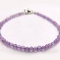 Pink Amethyst Round 2.5-3mm Faceted beads adjustable stacking bracelet | STK-5070