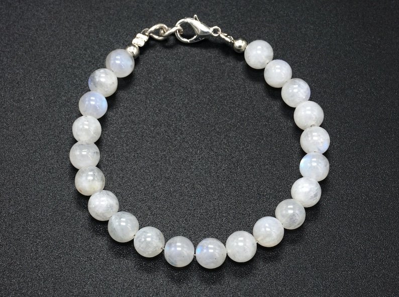Rainbow Moonstone Round 6mm Smooth